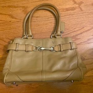 Coach Hampton Leather Satchel!